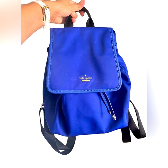 kate spade Handbags - Kate Spade Mini Backpack Bag Purse Cobalt Blue Magnetic Closure Drawstring